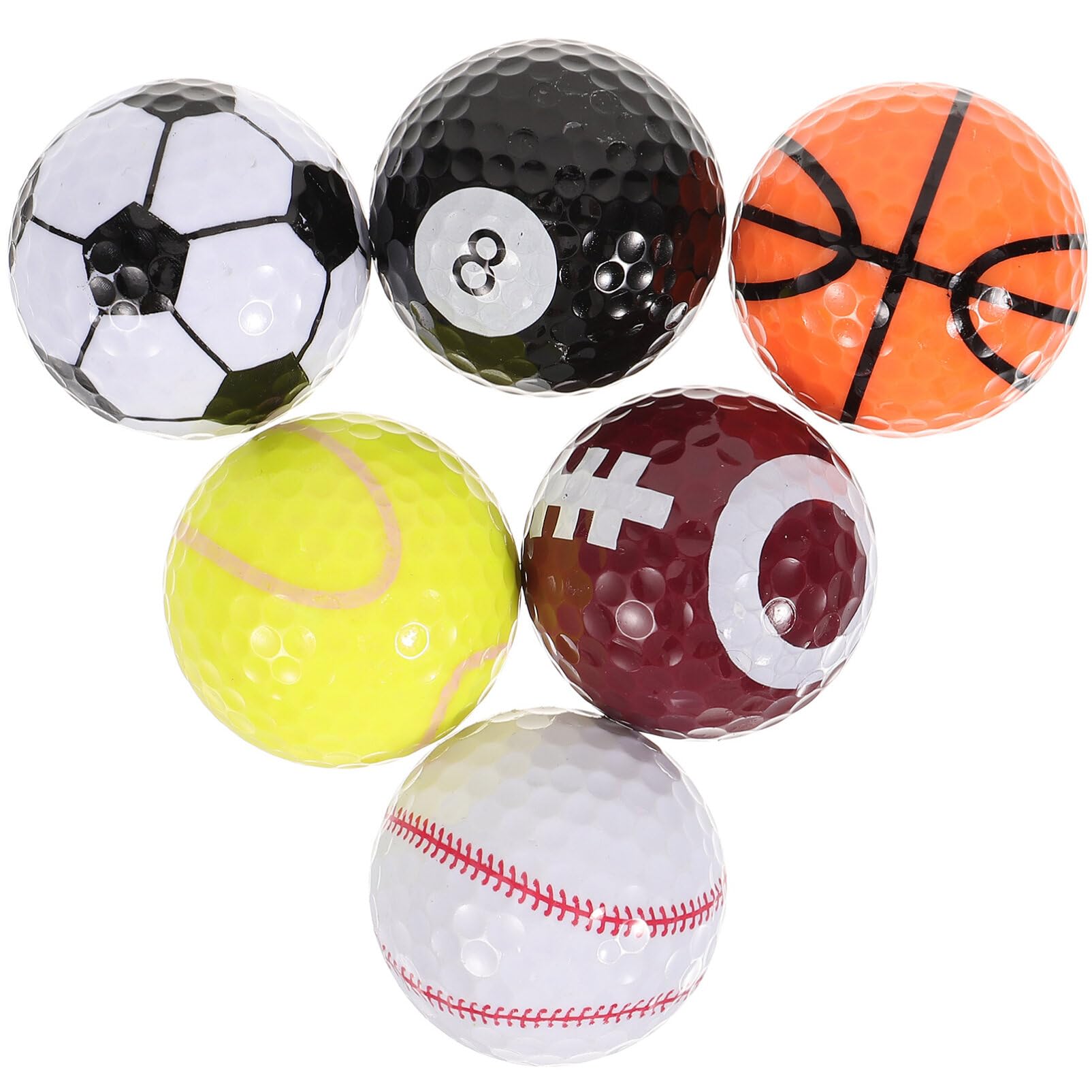 BESPORTBLE Golfing Balls Fun Golf Balls for Teens Adults Practice Set Backyard Putting Practice Portable Random