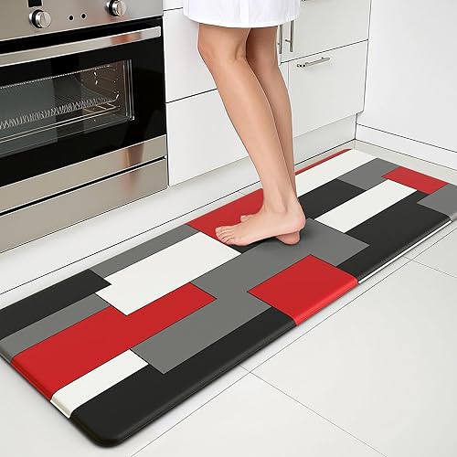 Miniatura 3 de Alfombrillas de cocina coloridas para tazas de café, tapetes de cocina para piso, tapete de cocina para suelo de cocina, acolchado, antideslizante,