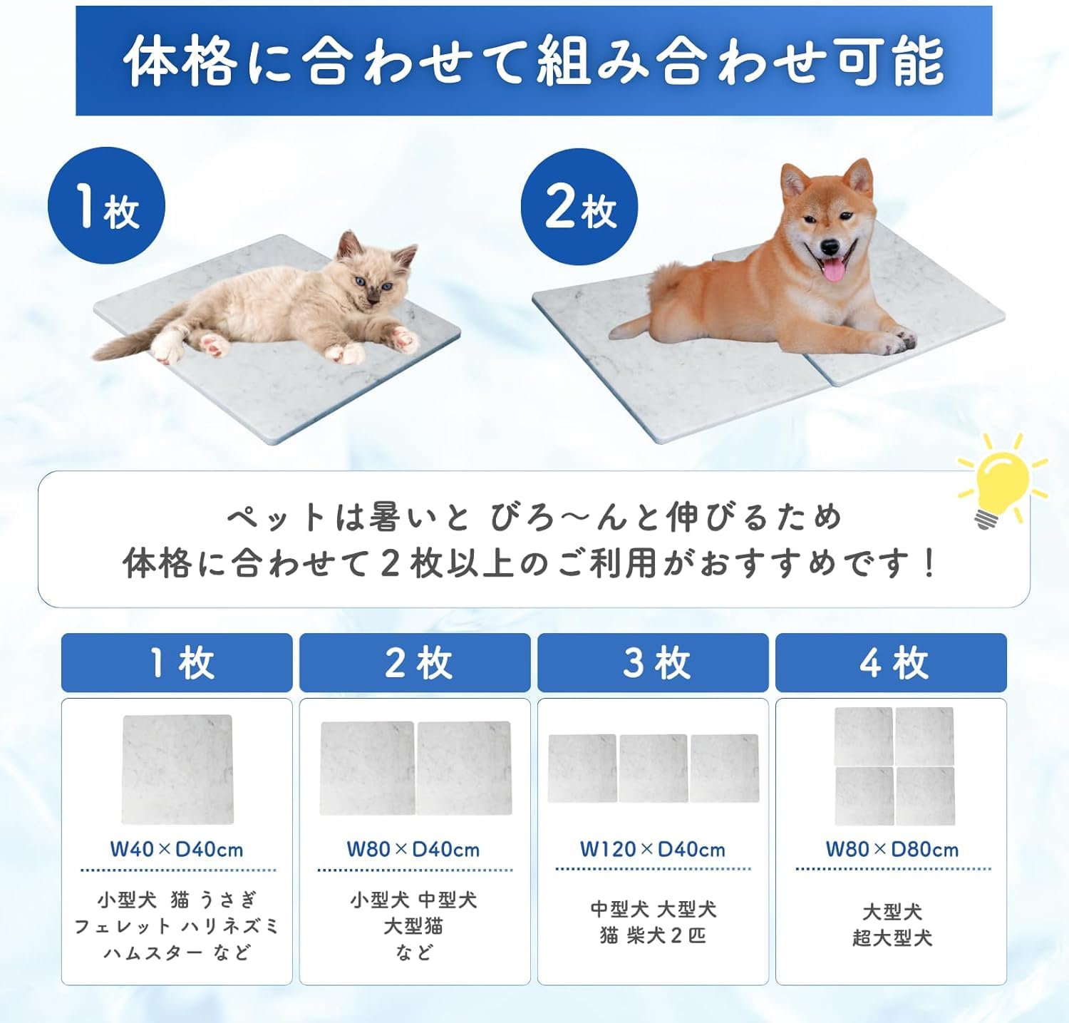 Amazon | 【3枚セット】大理石でペットひんやりマット イタリア産白