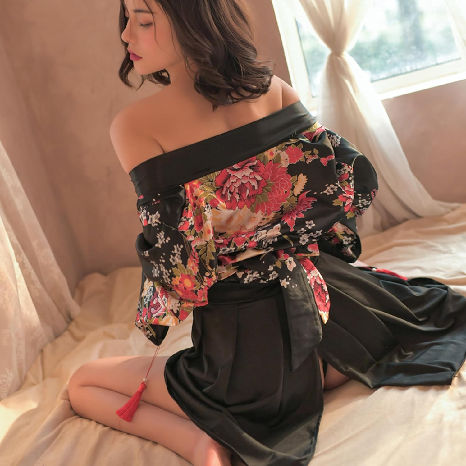 SINMIUANIME Women's Sexy Cosplay Japanese Kimono Traditional Style Yukata Printed Pajamas Costumes - Image 6