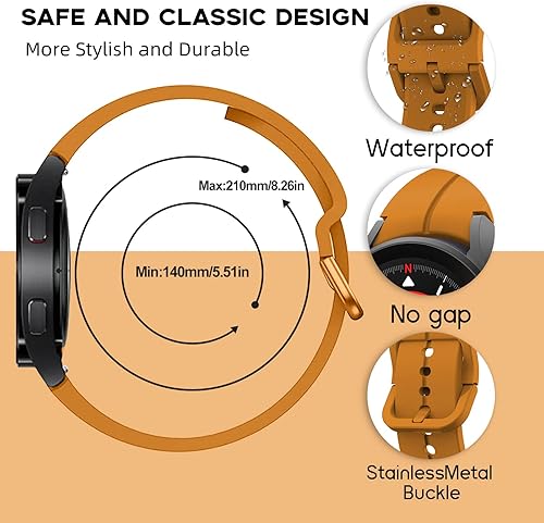Miniatura 9 de Correas para Galaxy Watch 5 Pro de 1.772 pulgadasGalaxy Watch 5 correas de 1.732 pulgadas y 1.575 pulgadas, correas deportivas compatibles con
