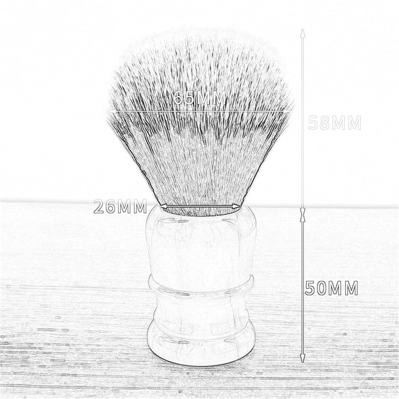 AnSafe Brocha de Afeitar Hecho a Mano Barba Espuma Cepillo Hombre Portátil Durable Brocha de Afeitar húmeda