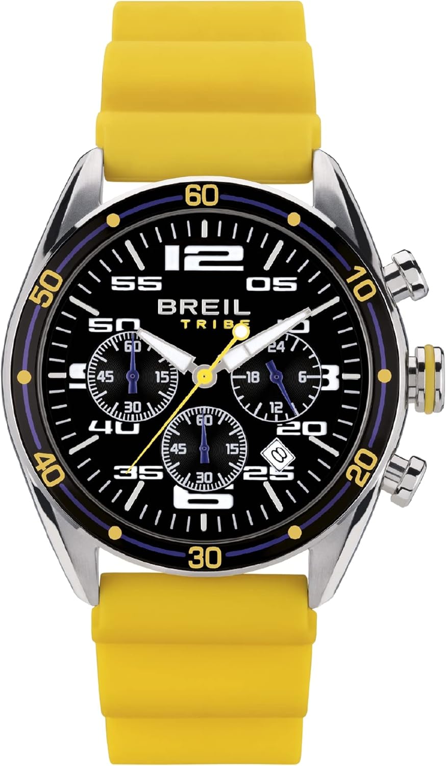 Breil Orologio UOMO SCORE quadrante MONO-COLORE NERO movimento CHRONO QUARZO e CINTURINO SILICONE ARANCIONE EW0636 Breil Orologio UOMO SCORE quadrante MONO-COLORE NERO movimento CHRONO QUARZO e CINTURINO SILICONE ARANCIONE EW0636
