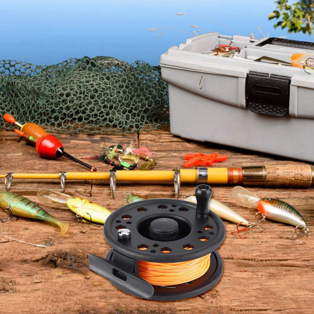 Tbest Carrete de Pesca con Mosca, GLA7/8 5/6 Fly Fishing Reel Rueda de Pesca con Mosca con Linea Izquierda/Derecha Rueda Cambiada a Mano Pescador Accesorio