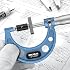 HDLNKAK Outside Micrometer, 1-2 Machinist Micrometer, 0.0001 Graduation Micrometer Set, Alloy Precision Micrometer, Machinist Tool, Micrometer Standard with Case.