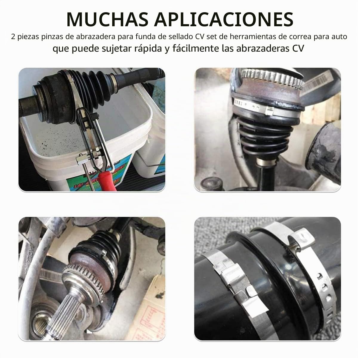 Conjunto de 22 piezas de Abrazaderas Metálicas para Tubos, Alicates Abrazaderas Coche, Abrazaderas Metalicas para Tubos, Que Incluye Sargentos de Apriete Metálicos Ajustables y Tenazas