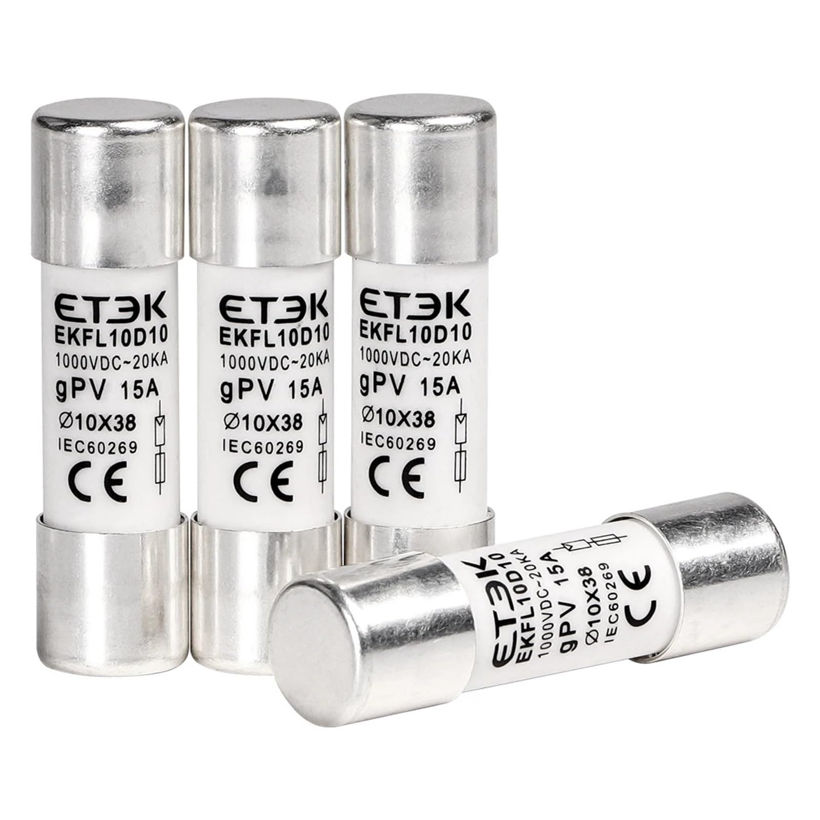 Fusible Solaire PV 10x38mm Link15 évite les surcharges du circuit 1000V