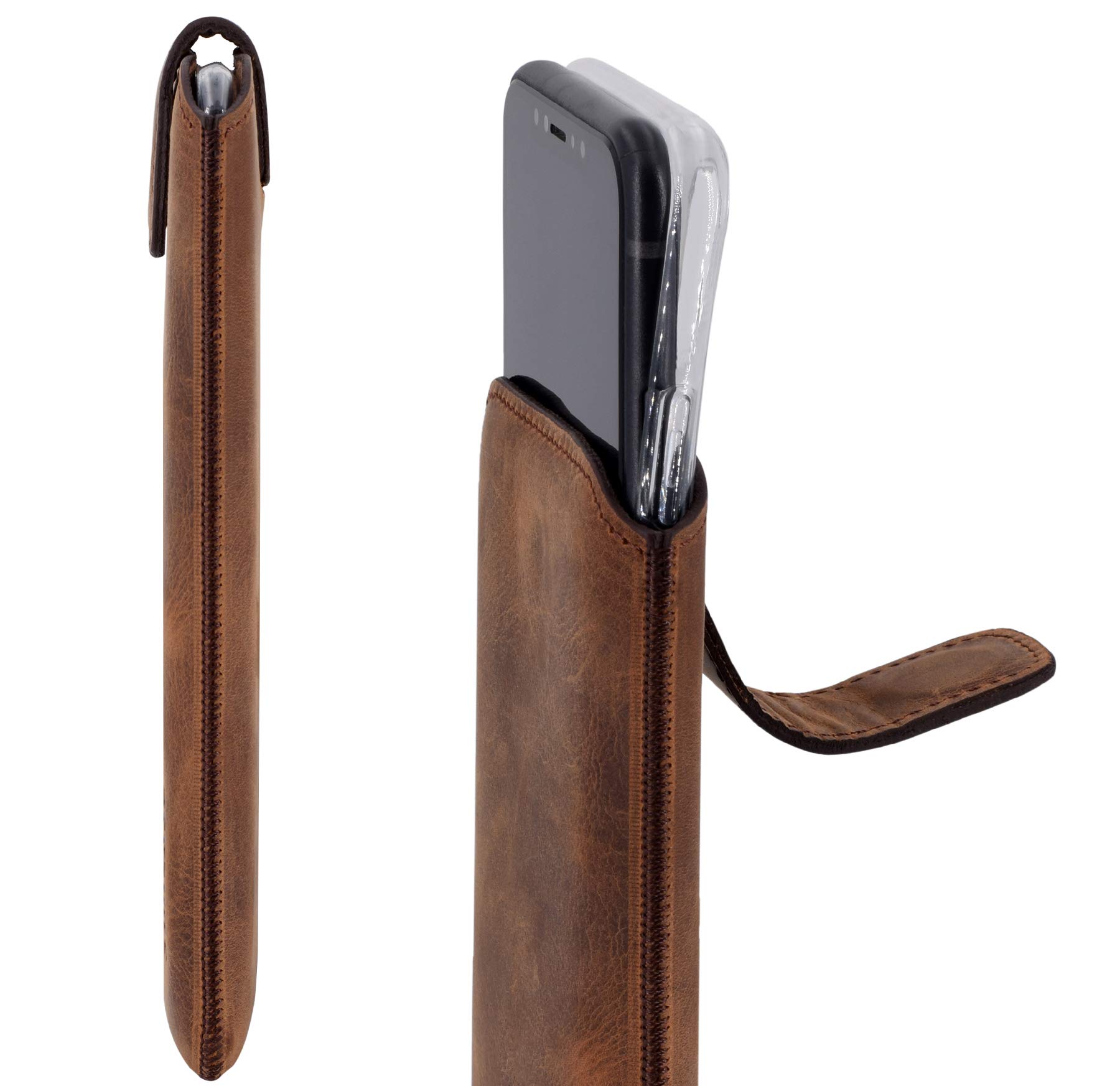 Suncase Slim Edition - Custodia In Vera Pelle Per Huawei Mate 20