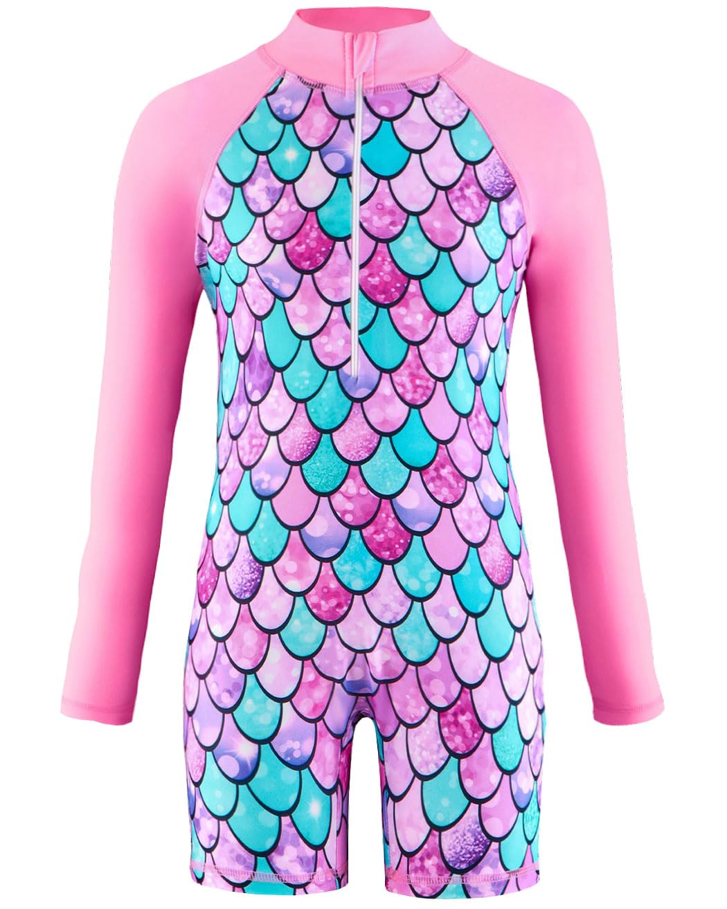 Traje de baño para niñas con protección UV de manga larga 7