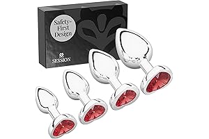 Jewel Butt Plug Beginner 4 Piece Set | Extra Small