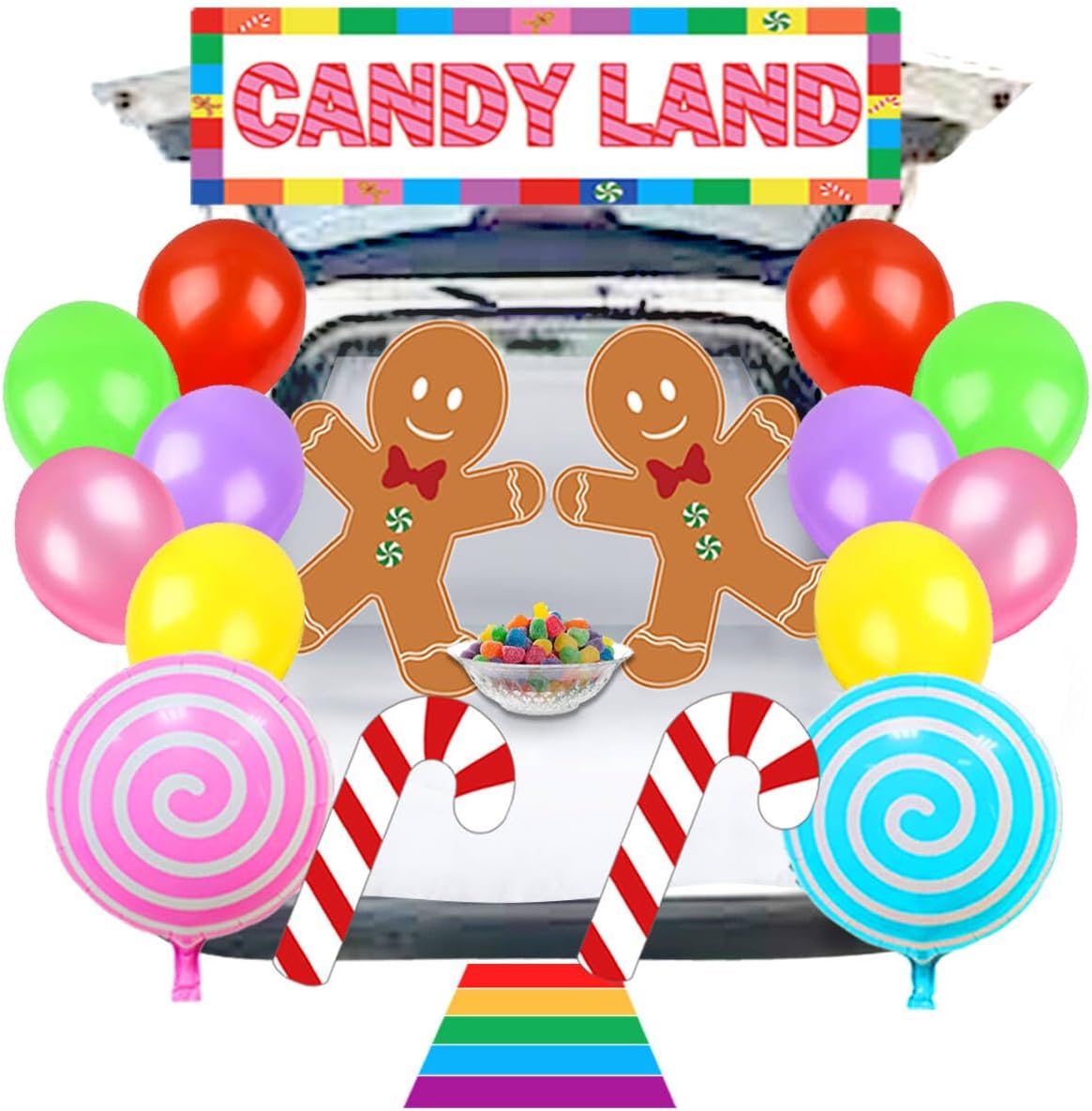 Candy Land Kit de decoración de maletero o trato para