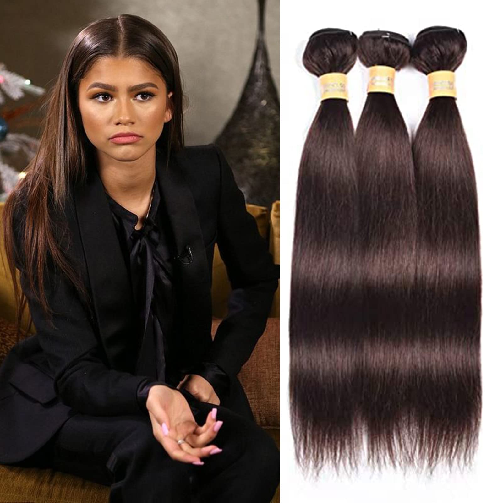 Amazon.com : WOME Peruvian Straight Hair 3 Bundles 100 