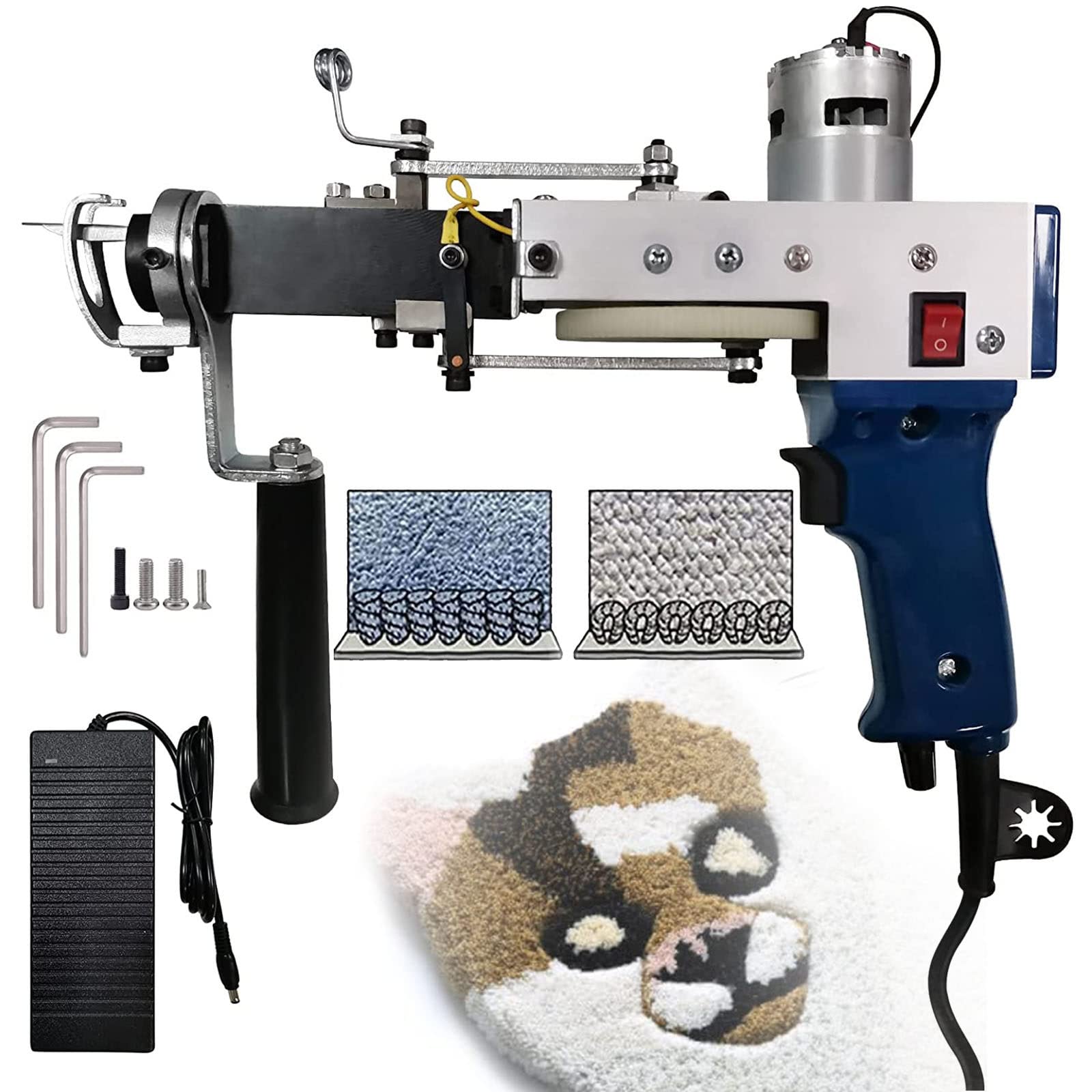 Buy Tufting Cut Pile ,2 in1 Upgrade Loop Cut Pile Rug Tufting ,Electric