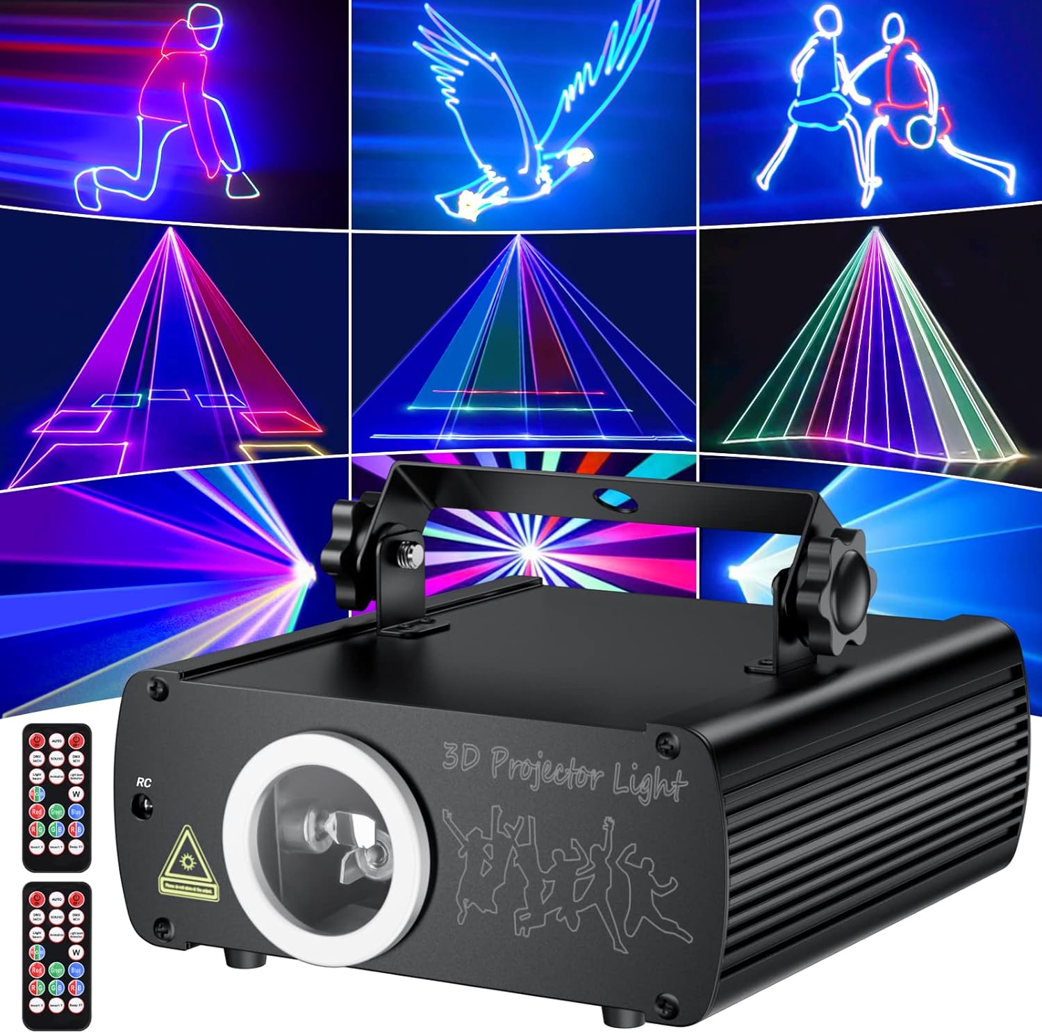 KeoBin DJ Laser Lights for Party, Professional 3D Animation