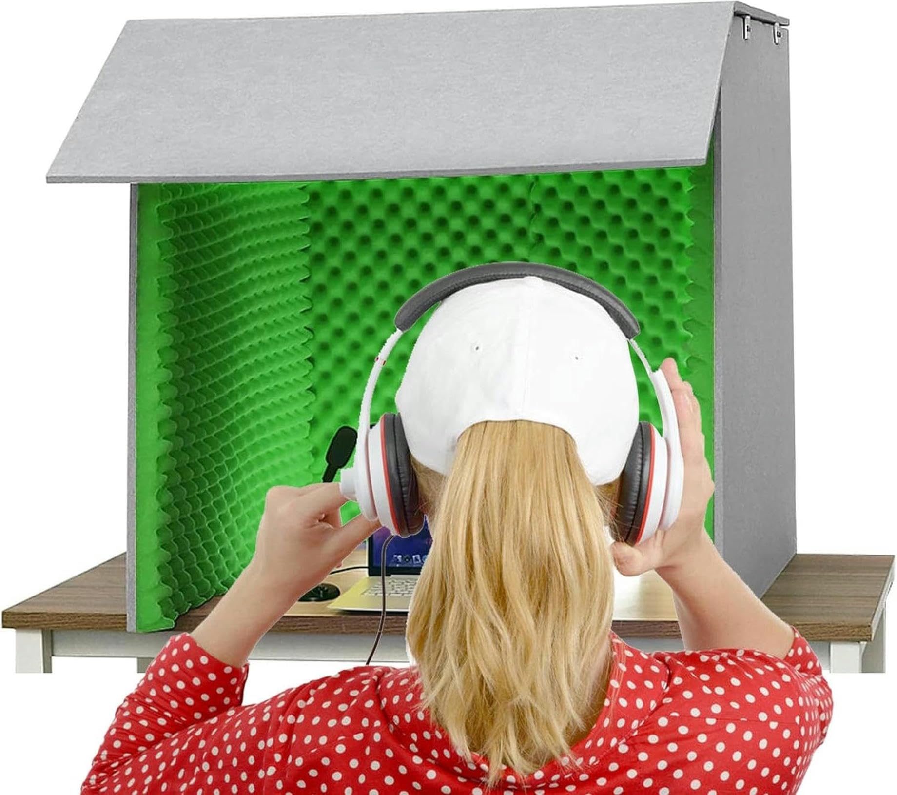 Mousse absorbeur acoustique anti-bruit pour microphone de studio portable performant