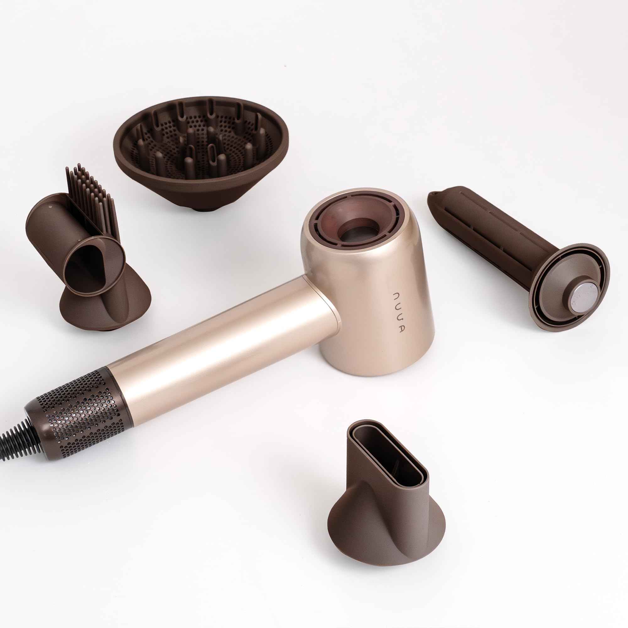 Nuva Hype by Energy Sistem – Secador de pelo 1600W motor BLDC 110000 rpm – Iones negativos anti-frizz – Boquillas magnéticas – Aire frío inteligente – Secado rápido volumen raíces
