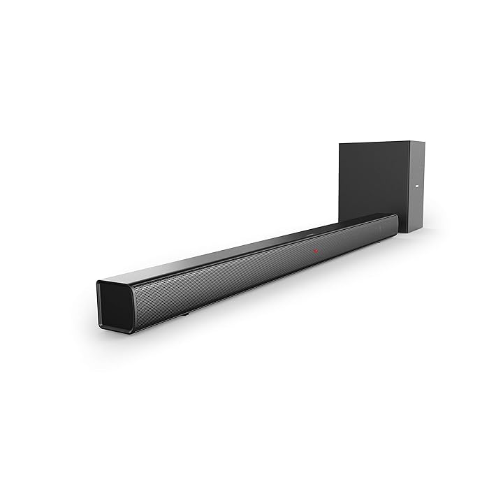 Buy Philips Audio 2.1 Channel Soundbar Speaker with Wireless Subwoofer, Bluetooth Streaming and