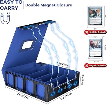 Amazon.com: 3200+ Trading Card Storage Box with Commander Display