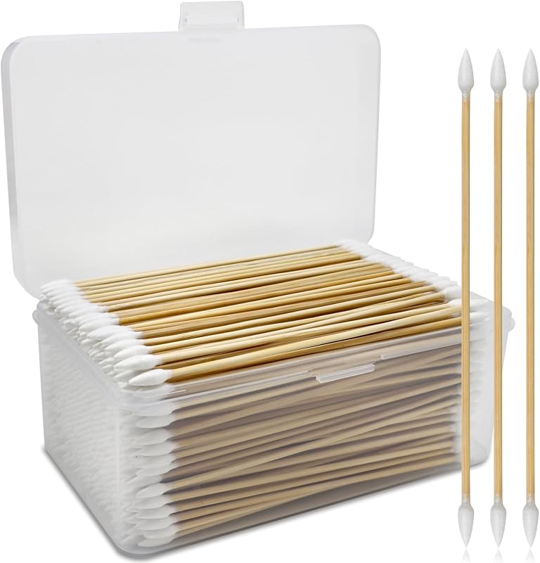 Hastes de algodão PINGMIC com duas pontas para limpeza, 15,24 cm, Pacote com 400