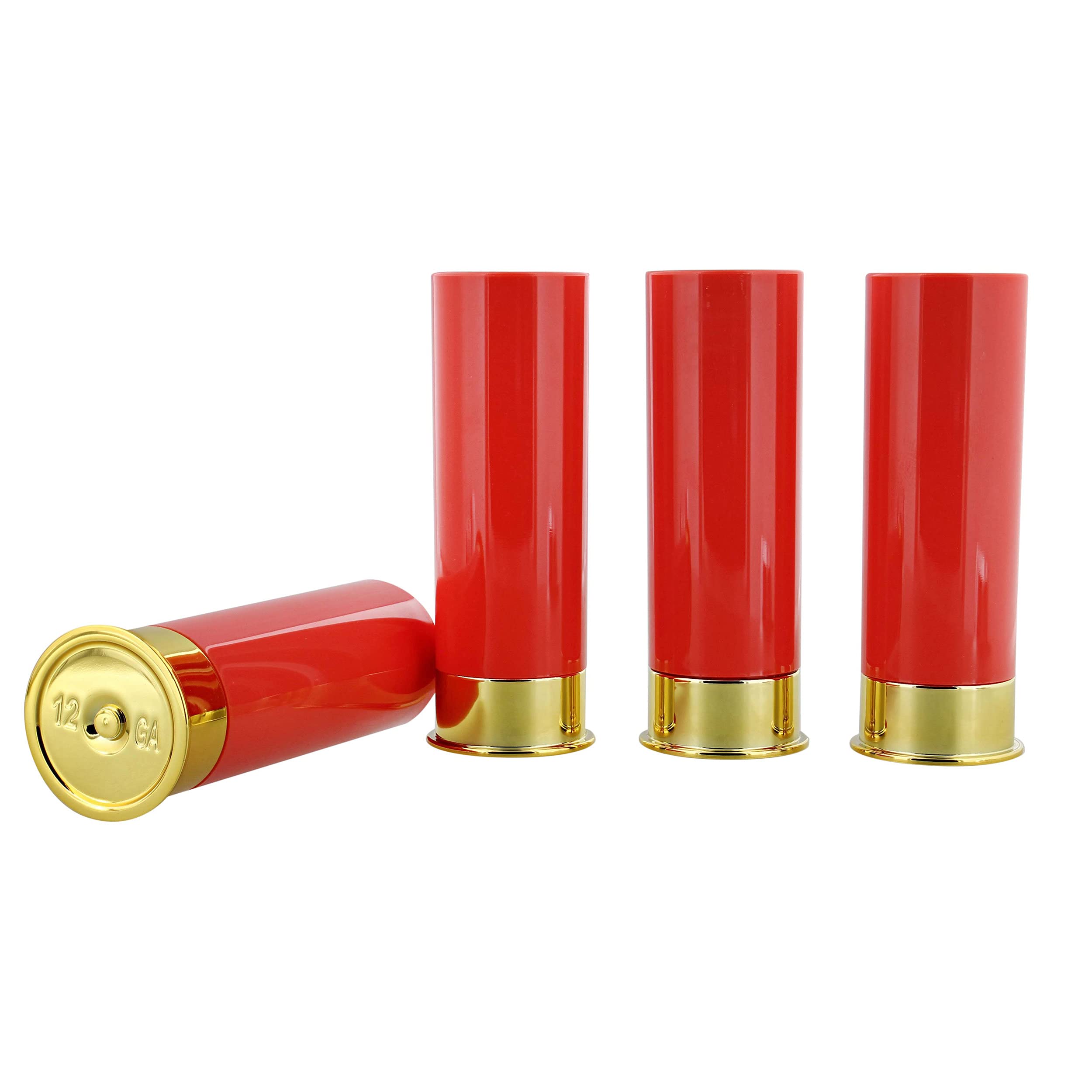 G Francis Shot Glass Set - 4pk Novelty Shot Glasses Plastic Bullet Shot Glass Set for Father’s Day or Groomsmen Gifts