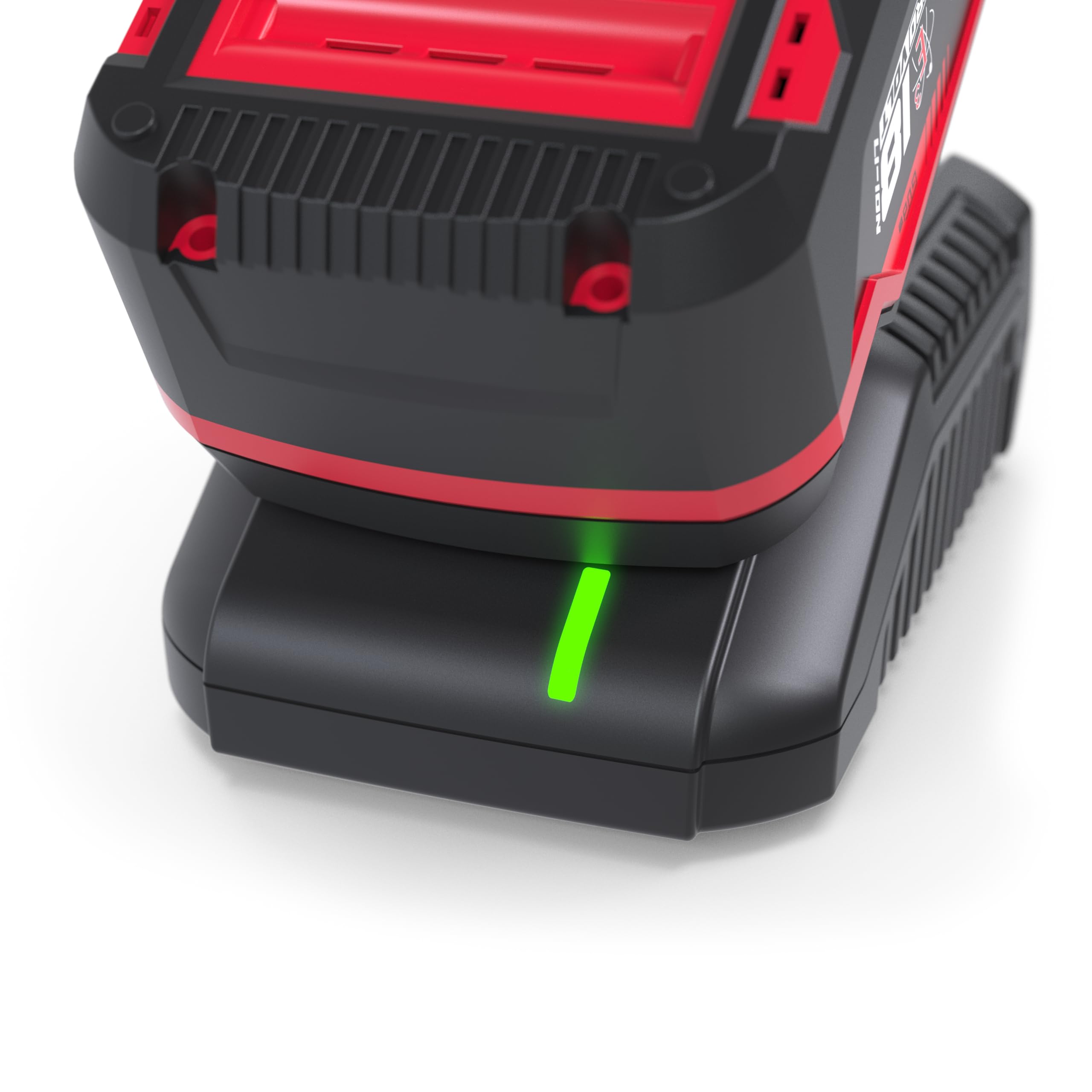 Güde LGAP 18-3040 P Chargeur et Batterie Kit de démarrage (18 V Li-ION, Batterie 4 Ah et Chargeur Rapide 3 A, Puissance de la Batterie 72 Wh, Caoutchouc antidérapant, indicateur de capacité,