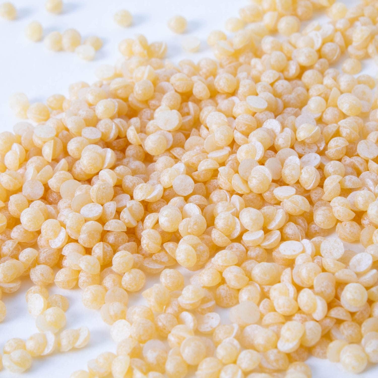 Lehman's Candle Making Beeswax, All Natural, Yellow Pellets, 1 Pound Bag