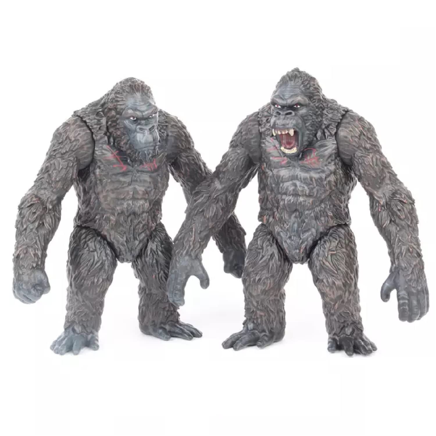 De-Lite Action Figures PVC Anime Movable Collectible Model Statue Toys (Angry-Kong, 2 Pieces Pack, Mini Small Size 7-8cm)