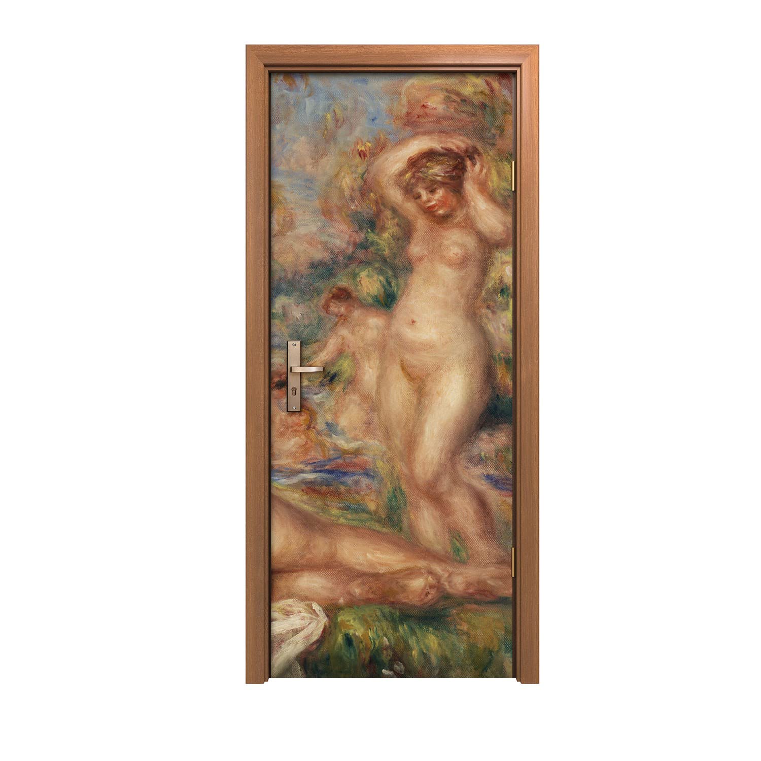 Autocollant de porte pour cacher les imperfections et décorer une chambre avec art