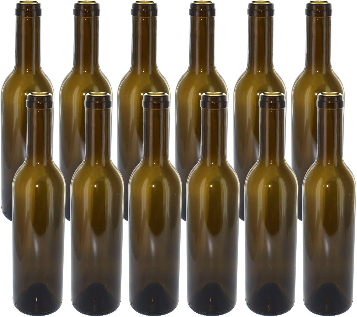 375 ML Dark Green Semi-Bordeaux Mid-Punt Bottles (12/Case)