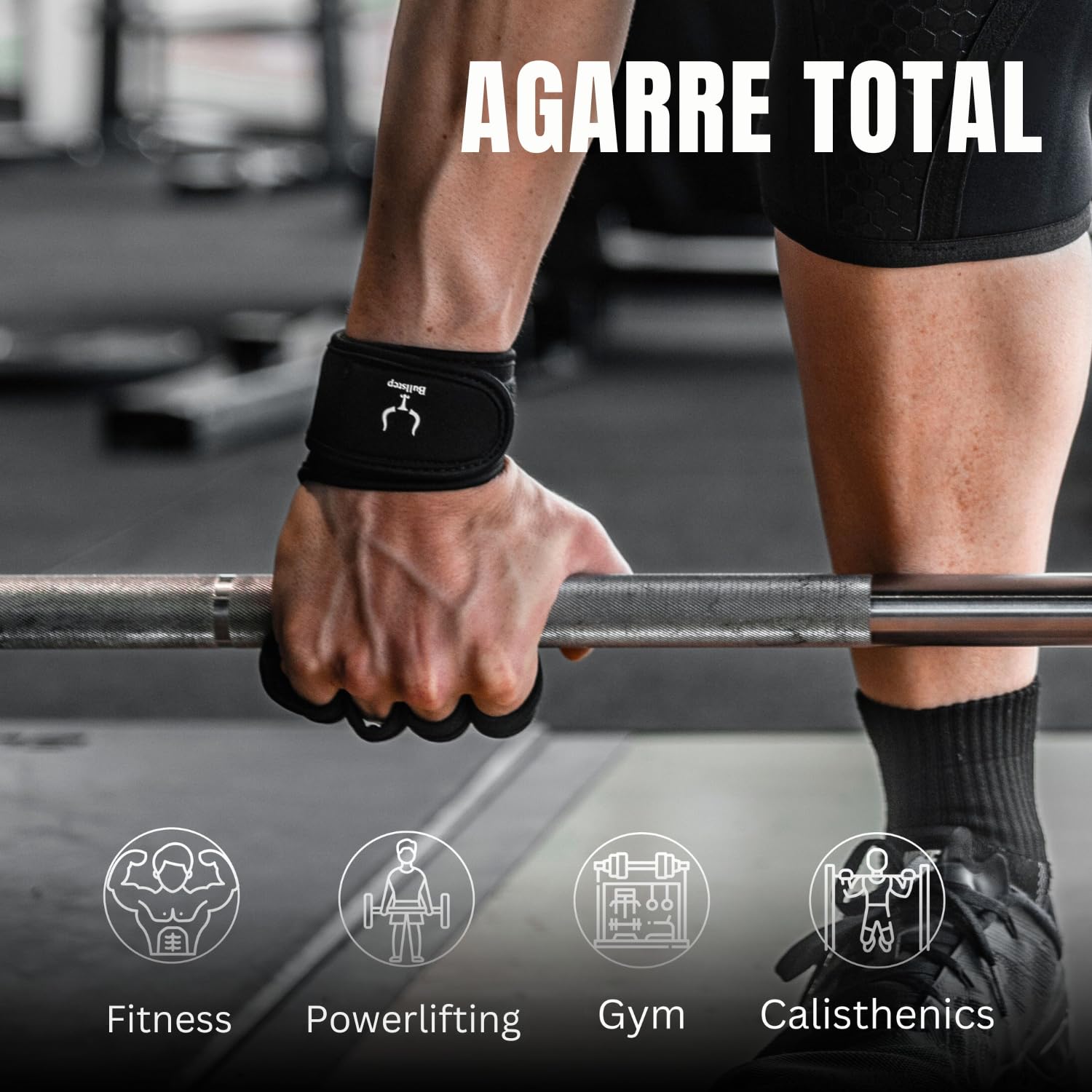 Guantes Gimnasio Hombre Mujer | Calleras para Cross Training | Guantes Gym Transpirable Antideslizantes | Gym Gloves Calistenia con Muñequeras | Guantillas Gimnasio