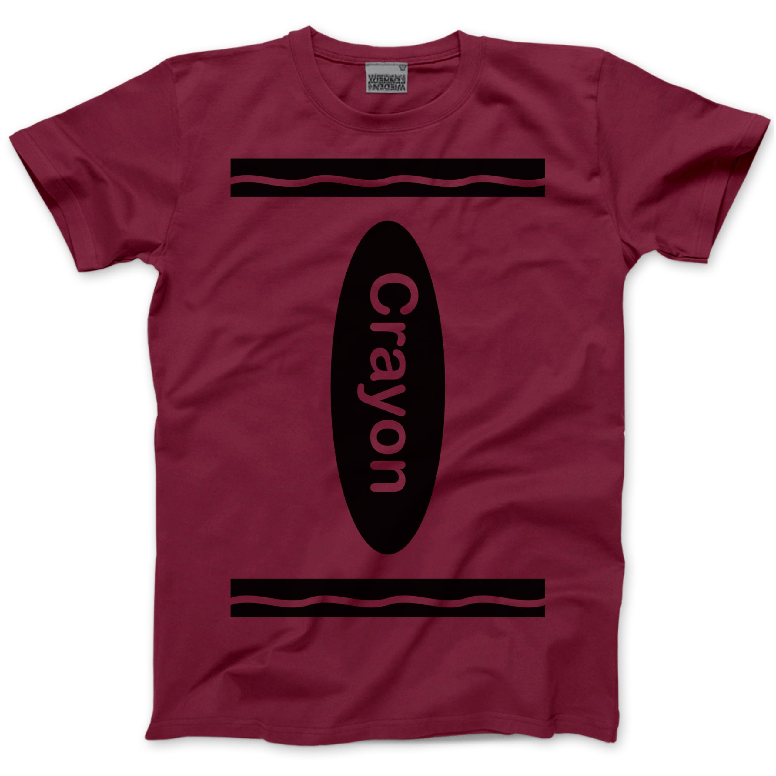 Group Costume Outfit - Crayon Tshirt Matching Tees Halloween Top C Fancy Dress Party Team Tops Colours T-Shirt - S Maroon