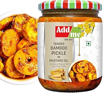 Add me Tender Bamboo Shoots Pickle 500G Kacche Bans ka Achar Glass Pack