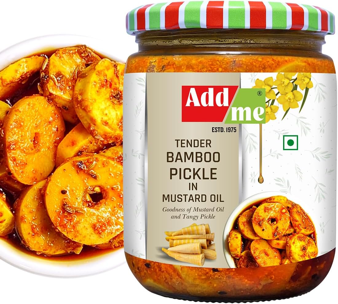 Tender Bamboo Shoots Pickle 500G Kacche Bans ka Achar Glass Pack