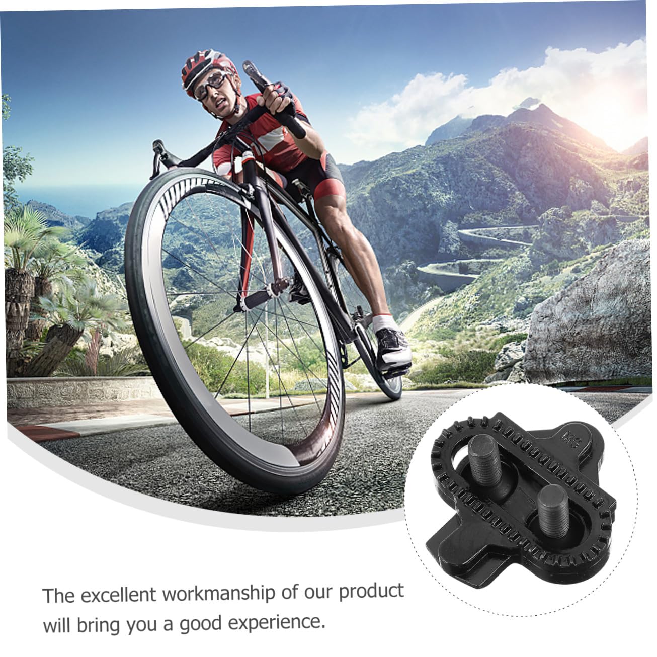 BESPORTBLE 2 Paia Di Tacchette Per Pedali Autobloccanti Per Ciclismo Robuste Tacchette Per Pedali Da Bici Per Strada E Montagna