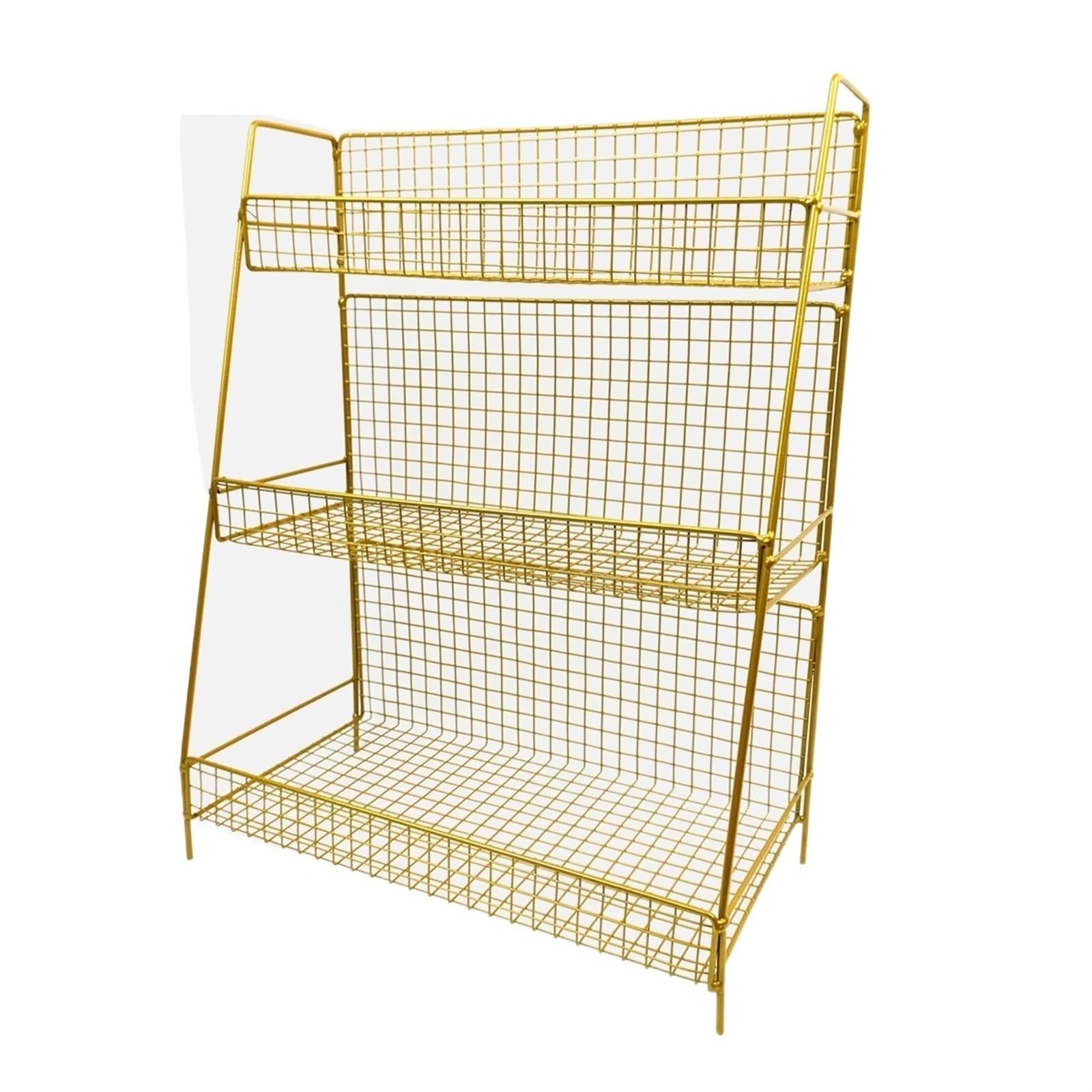 Gold Craft Room s 3-warstwowy uchwyt na wstążkę i stojak na papier do pakowania prezentów na rolki i szpule metalowy dozownik papieru do pakowania Rozmiar: 30 x 18 x 45 cm