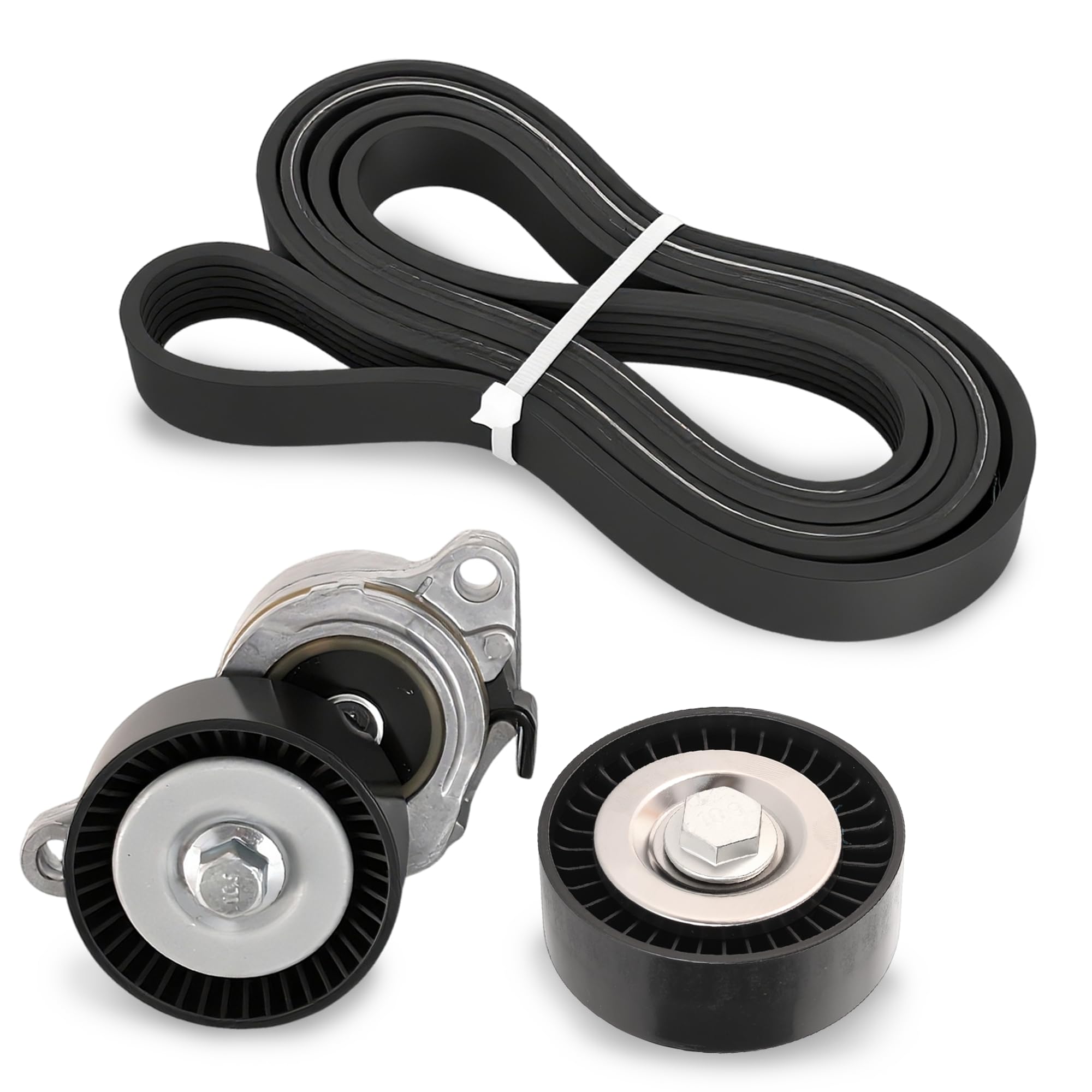 Serpentine Belt Tensioner Idler Pulley Kit Compatible with Suzuki Grand Vitara 2009-2013 for SX4 2010-2013 2.4L L4 OE# 36323 6PK2045