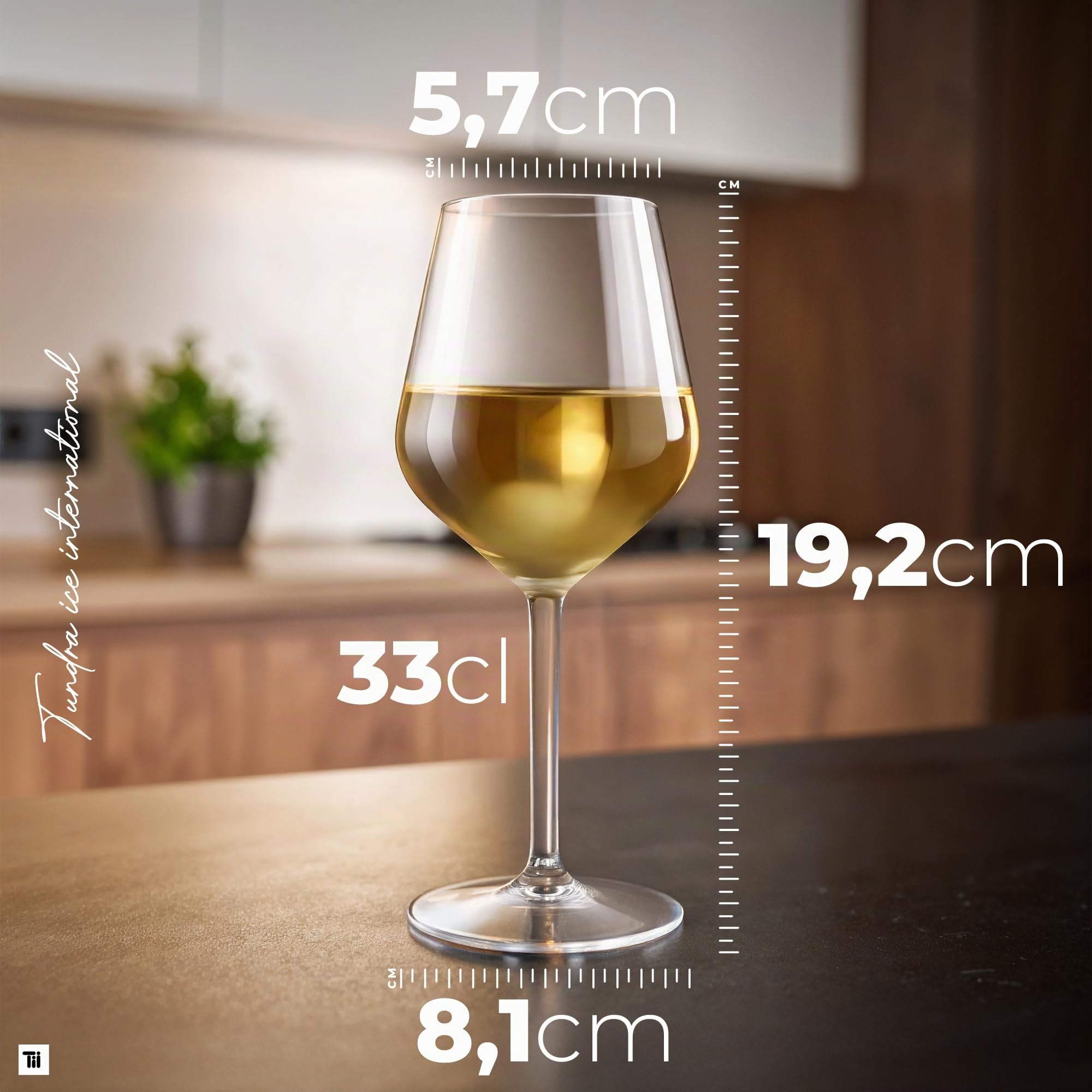 TUNDRA - 6 Copas Plastico Duro REUTILIZABLES para Vino y Cócteles | EVENT 33 cl. | IRROMPIBLES en Tritan® (Plástico Rígido) - Vasos de Plastico BPA Free y Aptas para Lavavajillas, Transparentes
