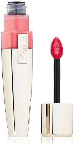 Lápiz de labios L'Oreal Paris Color Caresse brillo húmedo, 0.17 onzas