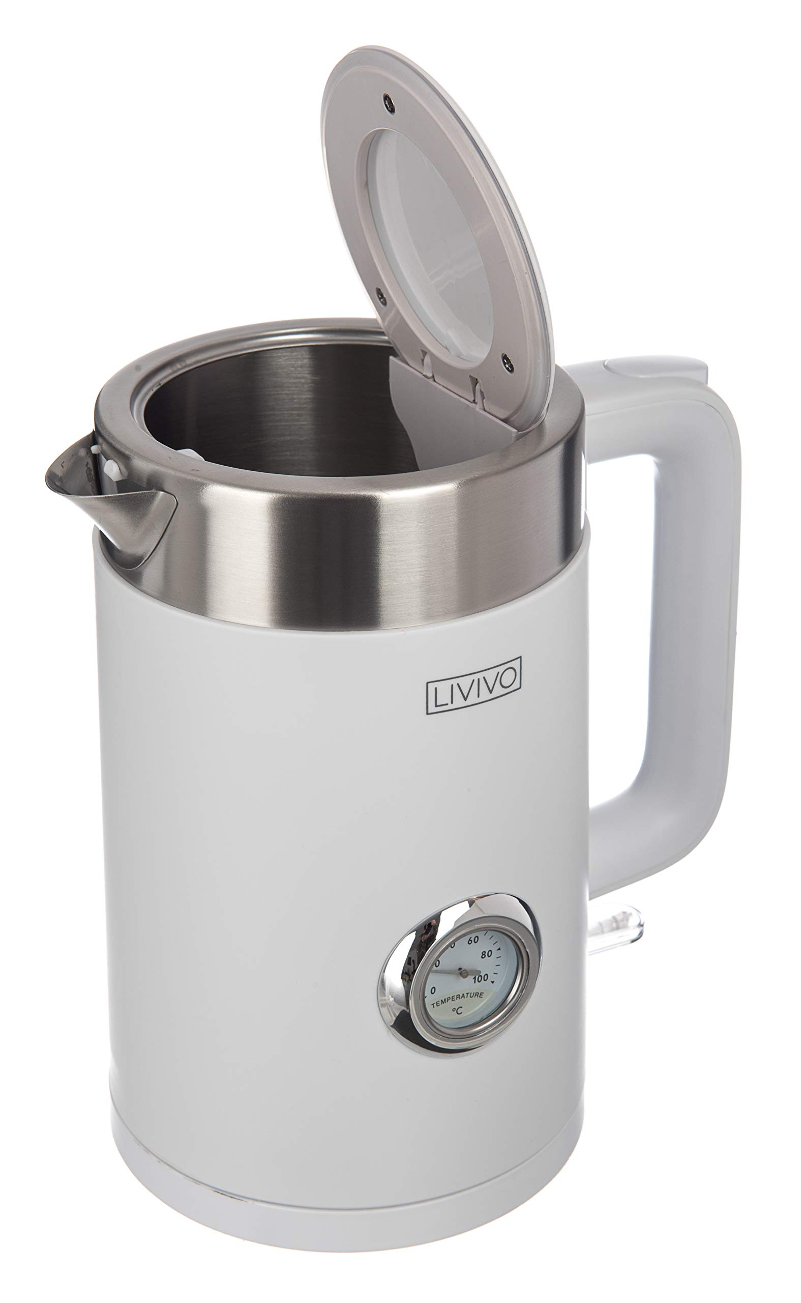 LIVIVO Sirius Electric Kettle Fast Boil Jug Hot Water Dispenser with Thermometer/Temperature
