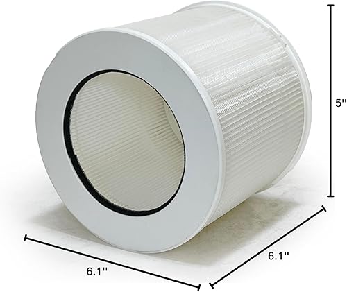Miniatura 6 de Nispira 12020 Filtro HEPA 2 en 1 de repuesto compatible con purificador de aire Clorox modelo 11020 y 11021  Elimina el tamaño de partícula hasta