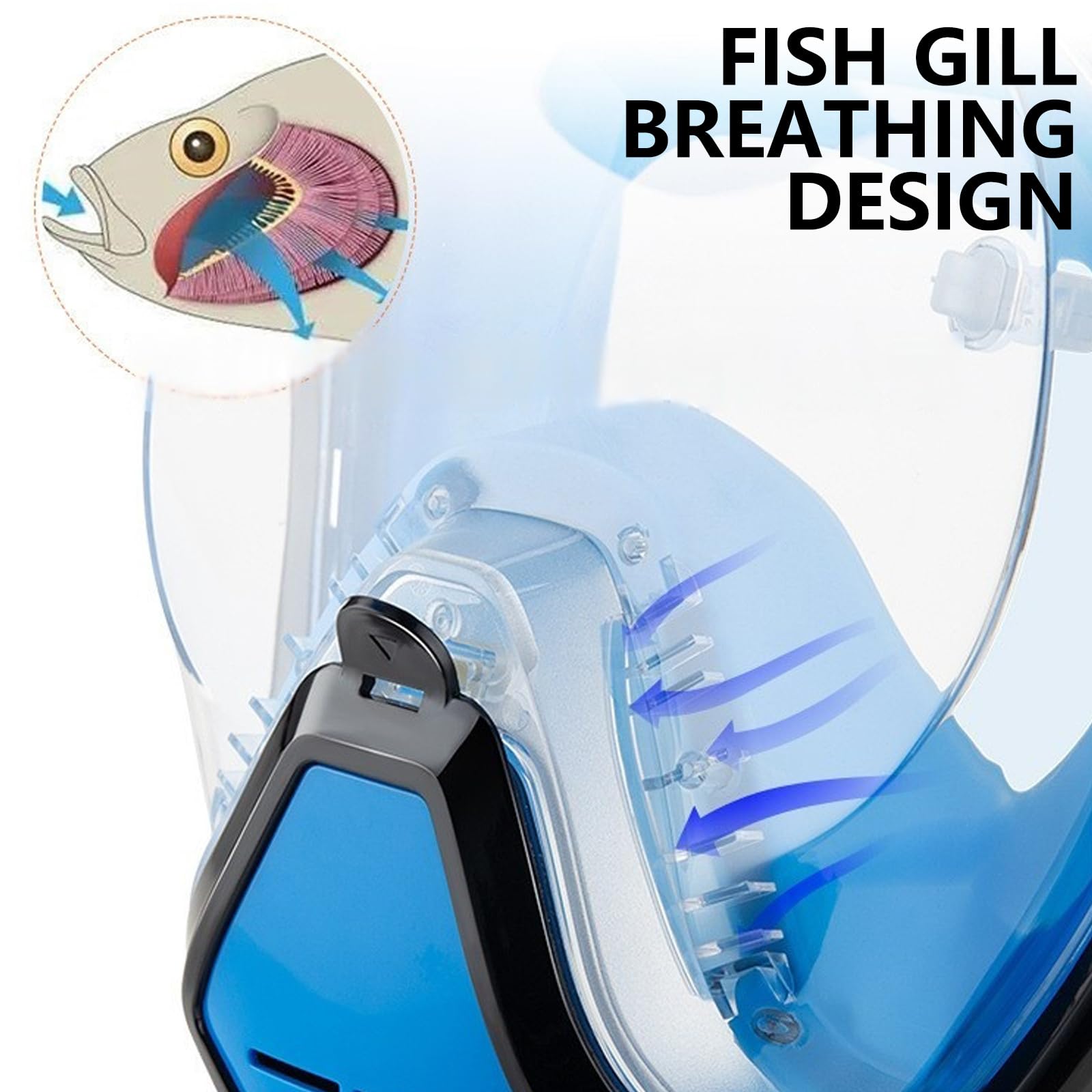 Maschera da apnea retrò antinebbio e impermeabile - Immersioni