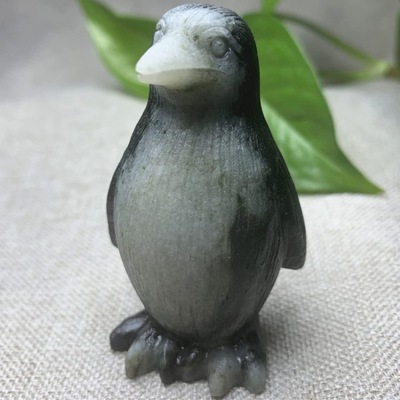 Amazon.co.jp: 天然石 クリスタル ストーン ペンギンの置物 天然