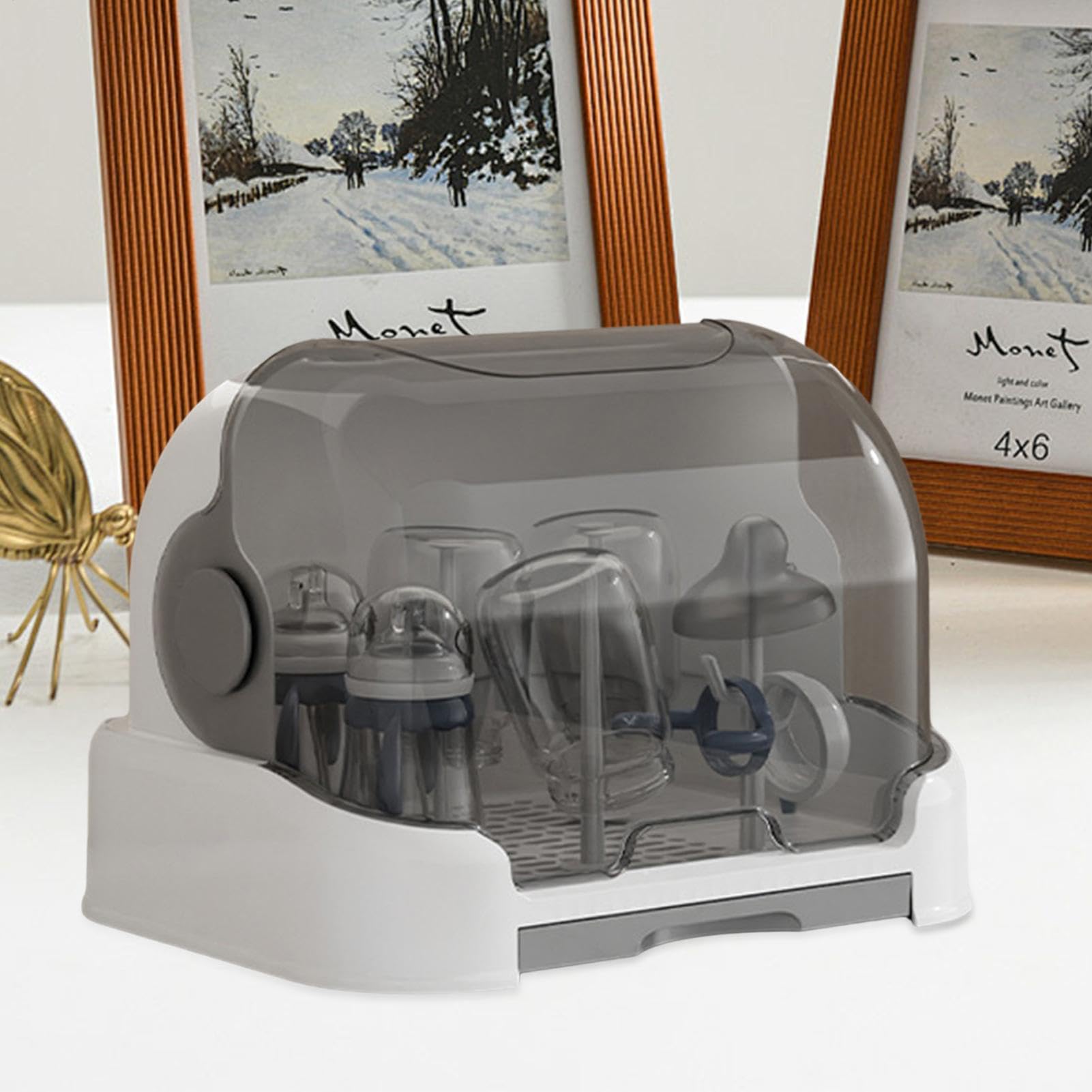 Égouttoir À Biberons Pour Bébé, Boîte De Rangement Pour Biberon, Égouttoir À Bouteilles Avec Bac D'égouttage Amovible, Grand Support De Séchage De Biberons, Organisateur De Biberons D'allaitement