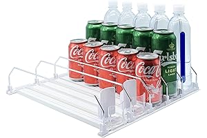 12-25 Can Fridge Organizer and Automatic Drink Dispenser