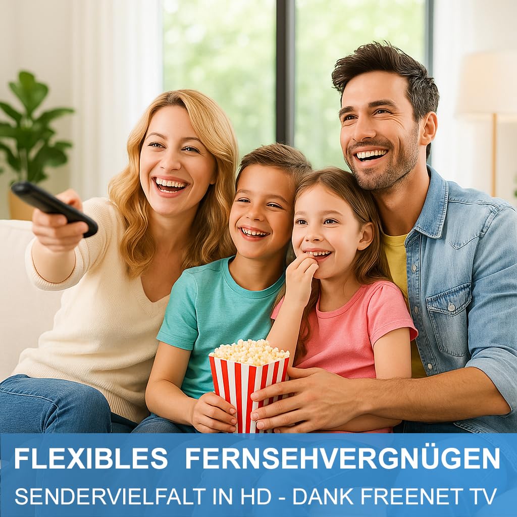 Telestar DVB-T2 Hybrid Receiver mit Antenne, HDMI Kabel und HD USB Mediaplayer
