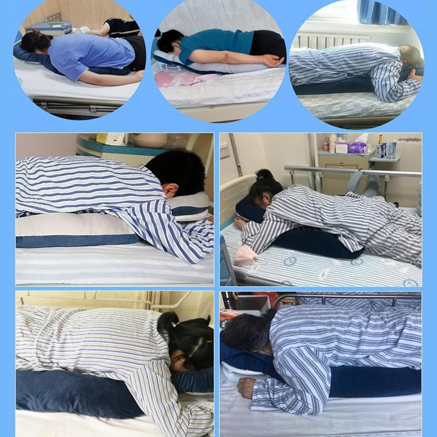 Poduszka twarzowa w dół po operacji oka, ze stojakiem z regulacją wysokości i 3 poduszkami na piersi, odwarstwienie siatkówki u pacjentów podczas odpoczynku, do szpitala