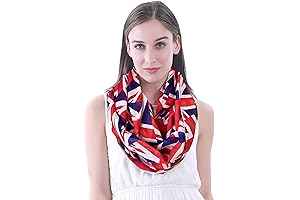 Union Jack Print Women's Infinity Scarf
