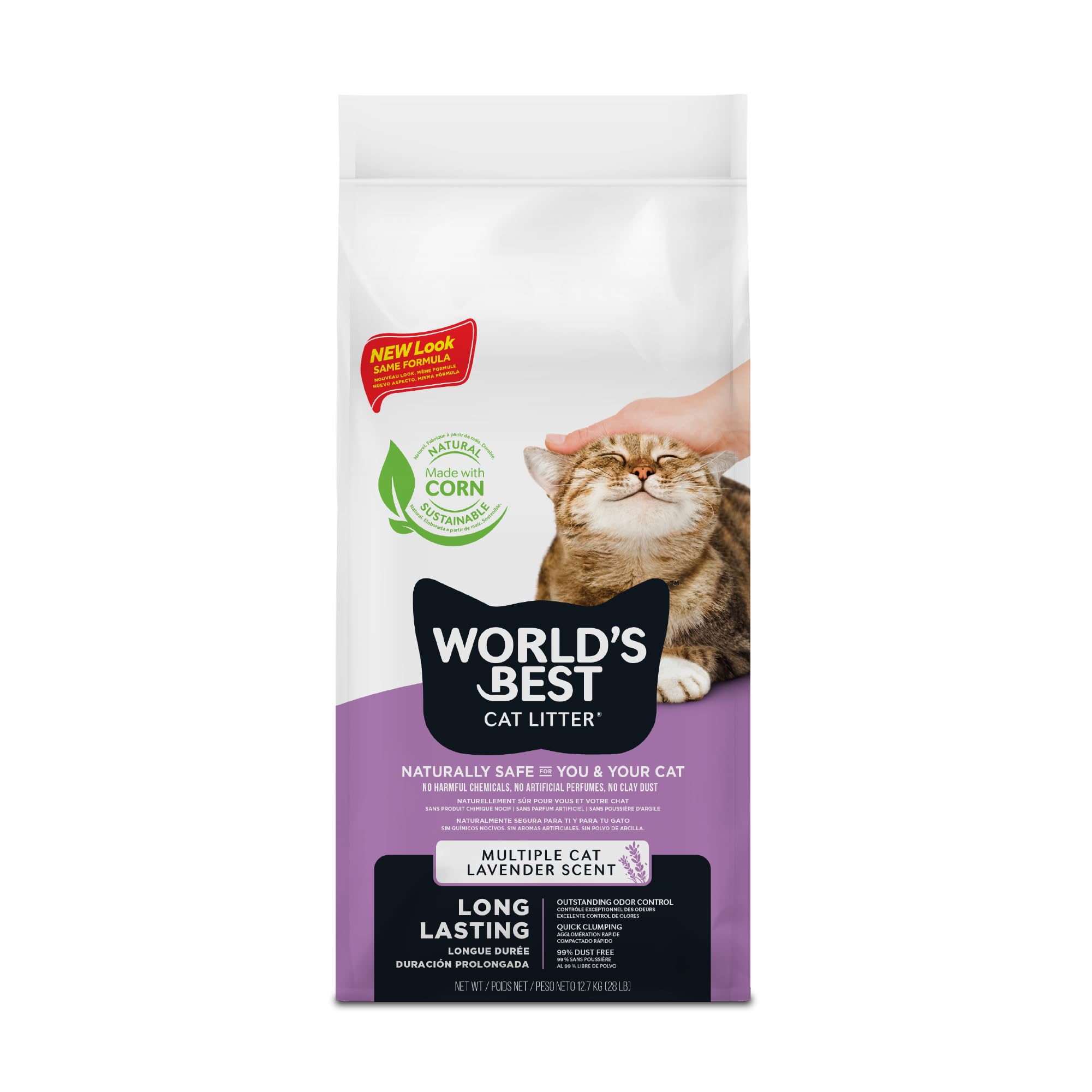 Worlds Best Cat Litter, Arena/Lavanda, 12.7kg