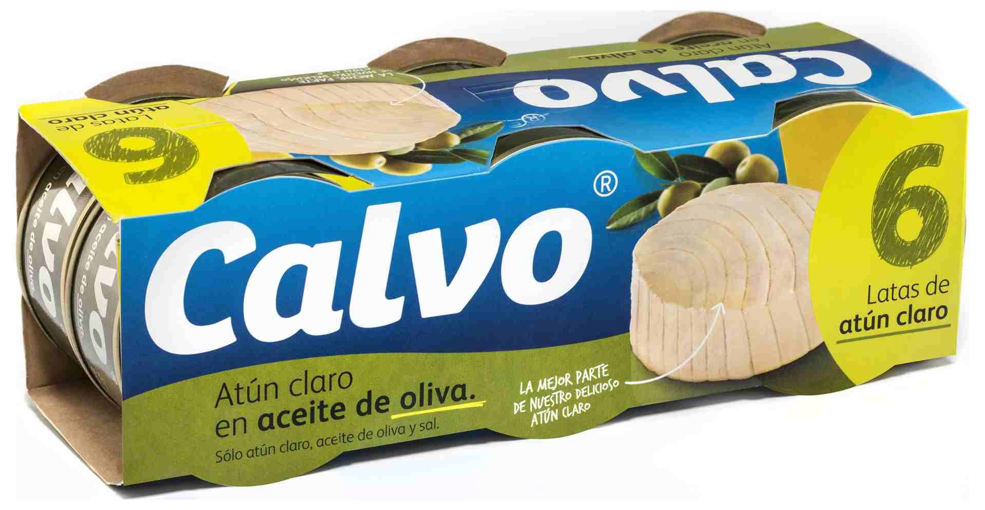 Calvo Heller Thunfisch in Olivenöl Pack 4+2 x 52g