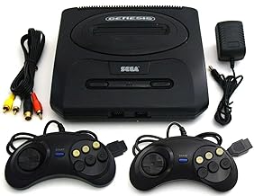 Paquete de sistema de videojuegos SEGA Genesis 2 Slim MK-1631 con dos controladores Classic 2nd Generation (renovado)